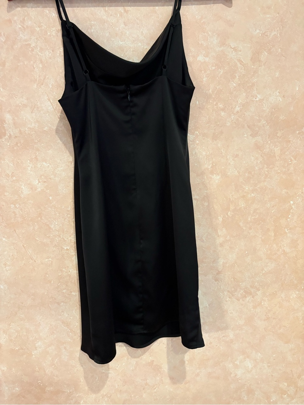 Urban Outfitters Black Cowl Neck Slip Mini Dress